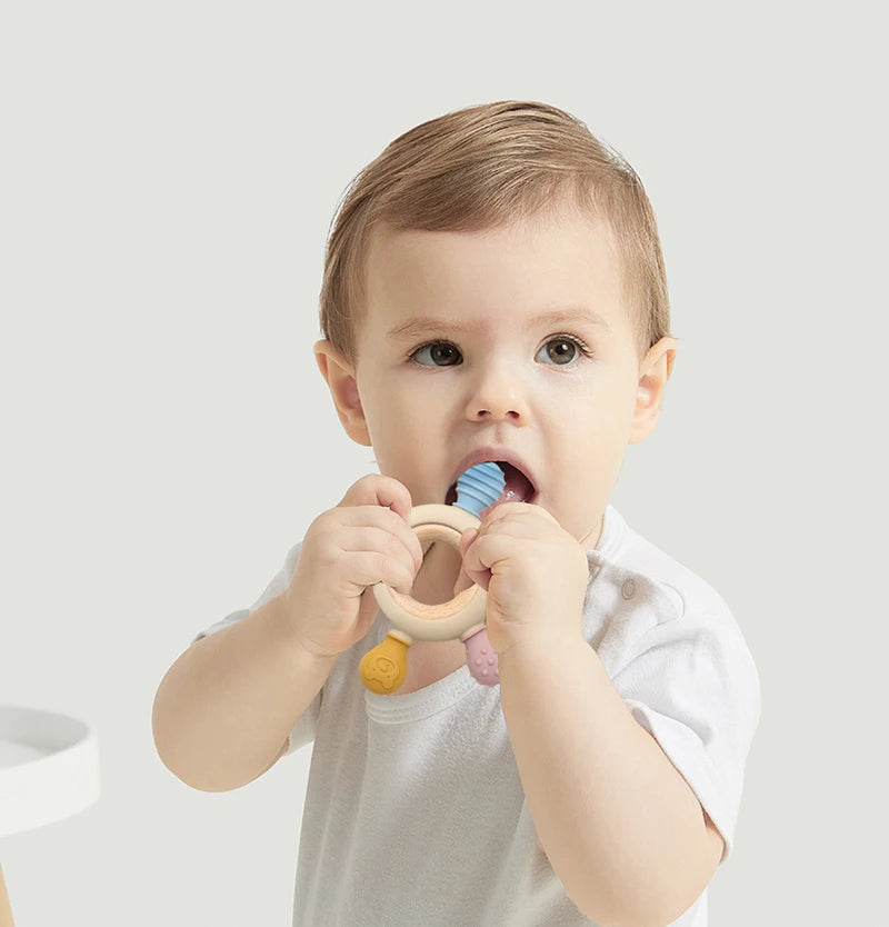BabyDent ™|Anneau de dentition en bois