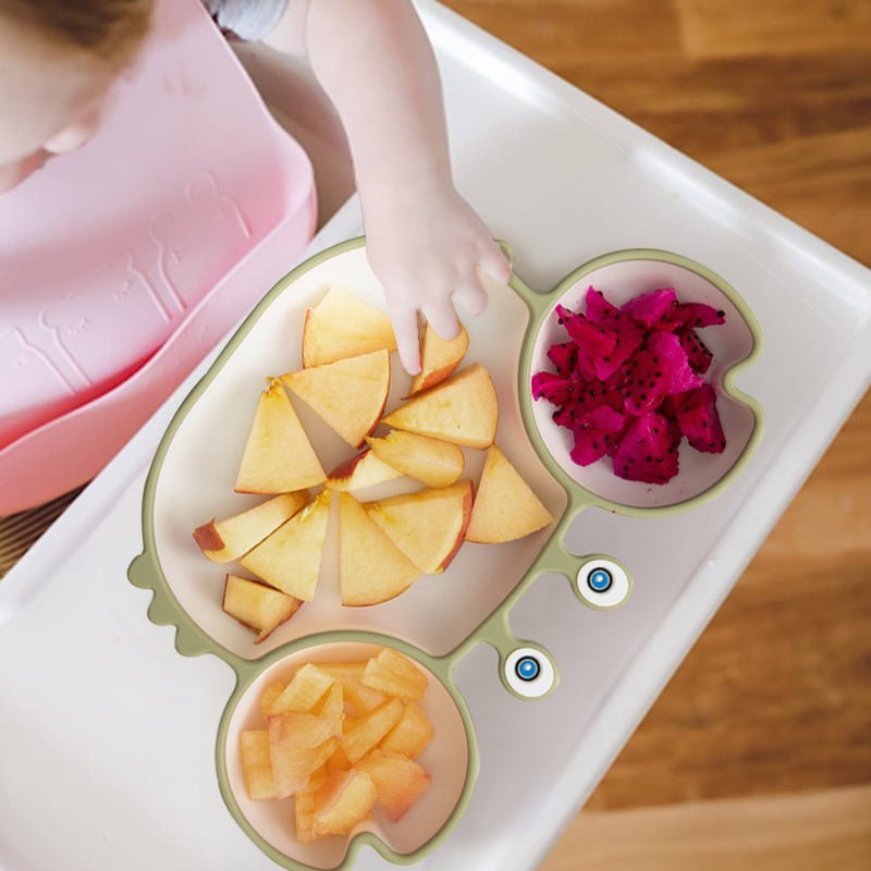 Coffret repas bébé anti-dérapant en silicone - hellomamabebe